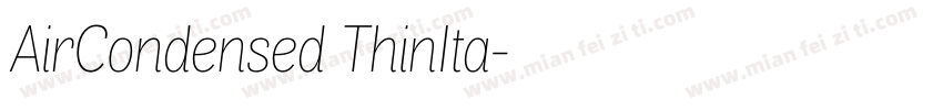 AirCondensed ThinIta字体转换